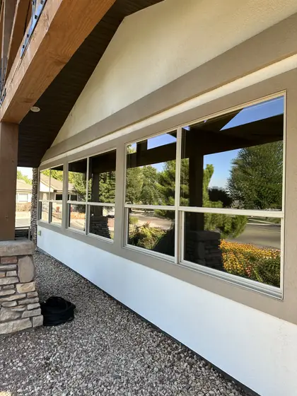 Sunroom windows cleaned inside and out