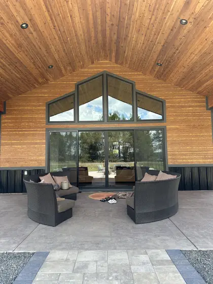 Clean glass on a covered patio with Treasure Valley views