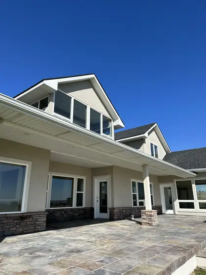 Craftsman-style home with freshly cleaned windows